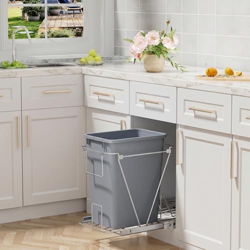 LOVMOR 35QT Slim Kitchen Trash Can, 2 Pack