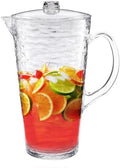 KLIFA- RIPPLE- 2.13 Quarts/76 oz, Acrylic Water Pitcher with Strong