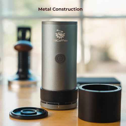 MiiCoffee PT2 Portable Coffee Grinder, USB-C Rechargeable