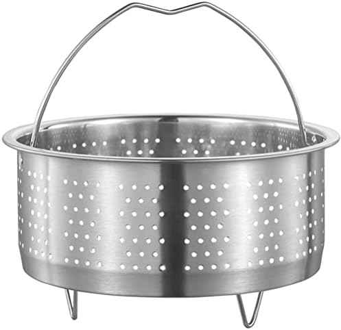 DOITOOL Stainless Steel Steamer Basket for Pot, 7.08inch/18cm Vegetable Steamer Basket Insert Steaming Rack with Handle, Vegetables Fruit Strainers and Colanders for Home Kitchen Cooking