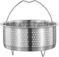DOITOOL Stainless Steel Steamer Basket for Pot, 7.08inch/18cm Vegetable Steamer Basket Insert Steaming Rack with Handle, Vegetables Fruit Strainers and Colanders for Home Kitchen Cooking