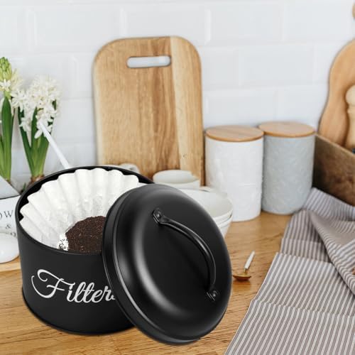 Coffee Filter Holder with Stainless Steel Lid, 60 oz Large Capacity