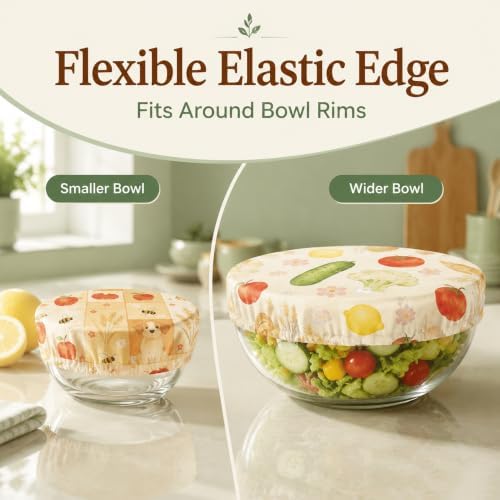 Reusable Beeswax Bowl Covers, 3-Pack, Sourdough