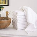 DG Collections 100% Cotton Flour Sack Towels – 12 Pack, 27x27 Inches