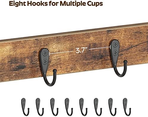 YATINEY 2-Tier Coffee Mug Holder, 8 Hooks