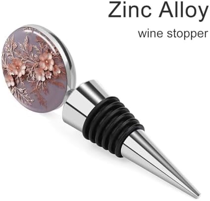 Elegant Decorative Floral Wine Stopper Vacuum Alloy Wine Bottle
