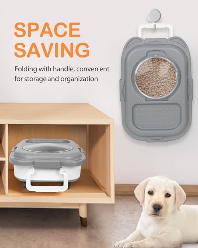 HOYTAMDAR Collapsible Dog Food Storage Containers Set – 13lbs & 28lbs