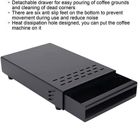 Coffee Knock Box Drawer, Slim 7.1 x 11 x 2 In Stainless Steel