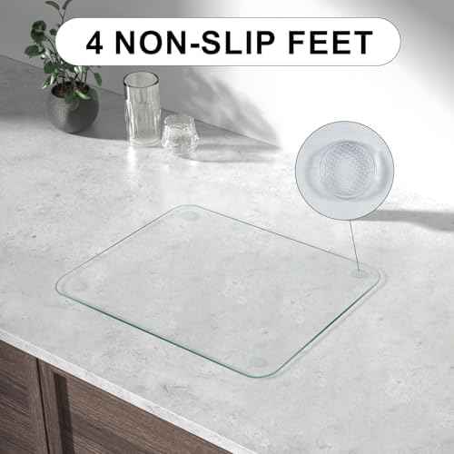 Tempered Glass Cutting Board, 12x8" Cutting Board for Kitchen