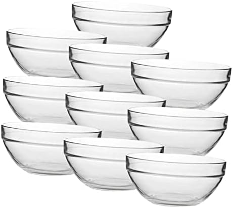 70ml Glass Small Bowl Set, 10pcs for Dessert Serving
