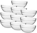 70ml Glass Small Bowl Set, 10pcs for Dessert Serving