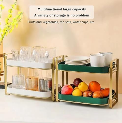 2-tier Kitchen Cup shelf,Dish and Bowl organizater, Water glass coffee