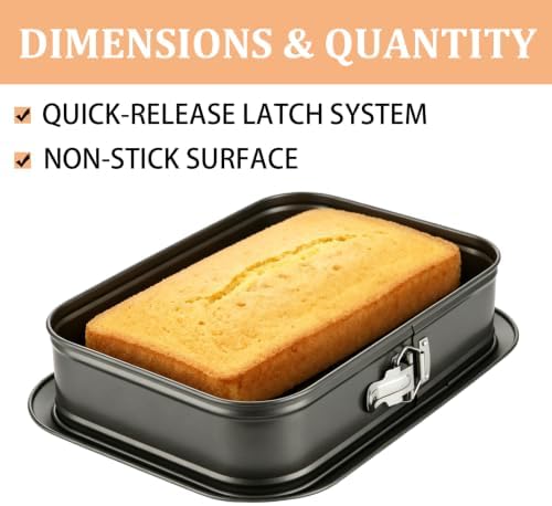 QTLCOHD Springform Cake Pan, Set of 2, 11 x 15 Inch Cheesecake Pan