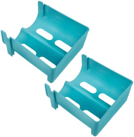 Stackable Can Storage Rack for Refrigerator and Pantry, Blue Plastic