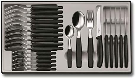 Victorinox Classic Table Set, Set of 24, Black
