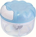 Single Hand Pull Manual Food Chopper, Mini Pull String Garlic Meat