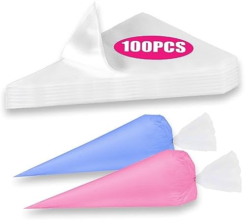 Disposable Icing Piping Bags, 100PCS, 18 Inch