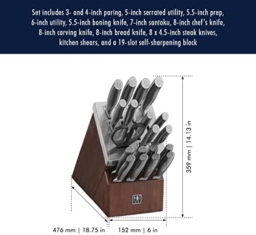 HENCKELS J.A International 20-pc Self-Sharpening Block Set