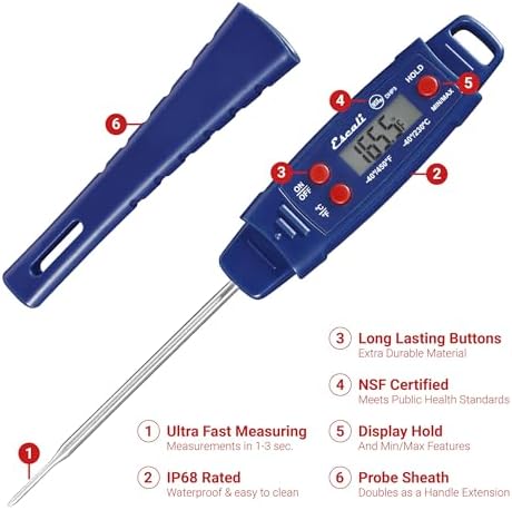 Escali DHP4 Waterproof Digital Meat Thermometer