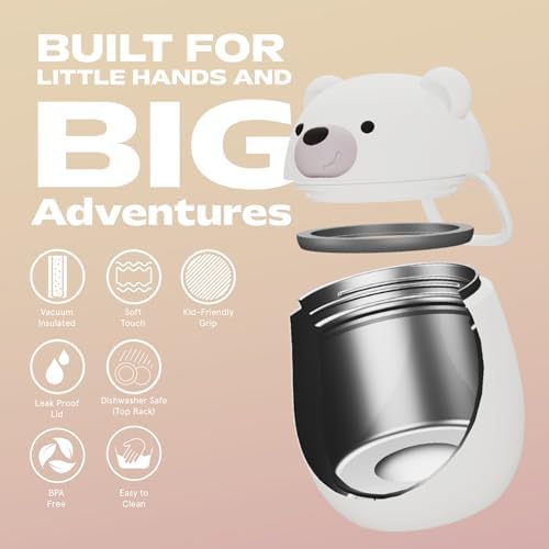 Bestie Foodie Insulated Food Jar, Cute Character, Leak Proof, BPA Free