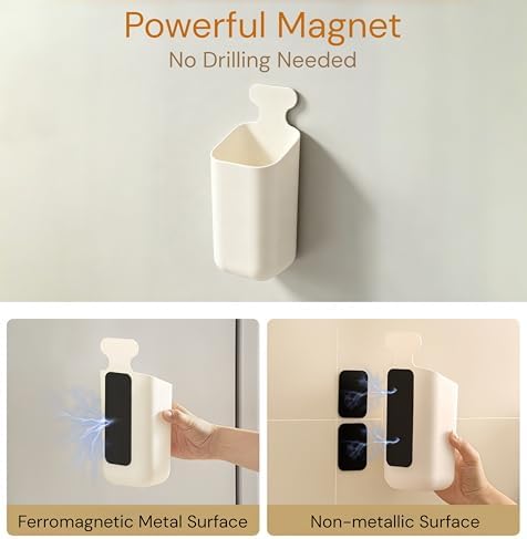 Magnetic Straw Holder for Refrigerator, Straw Organizer for Cabinet
