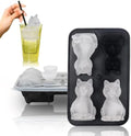 3D Cat Ice Cube Mold,Slow-Melting & BPA-Free Ice Cube Tray
