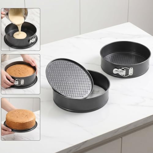 168Pcs Cake Pan Sets for Baking+ Cake Decorating Supplies, 6/8/10 Inch