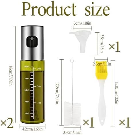 2 Pcs Olive Oil Sprayer for Cooking