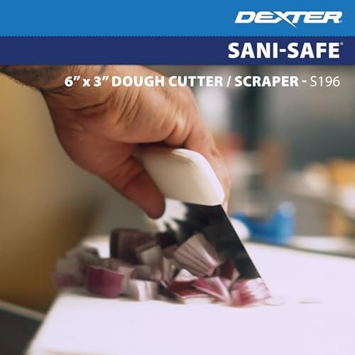 Dexter Russell S196Y Sani-Safe 17303Y Dough Cutter/Scraper, 6" x 3"