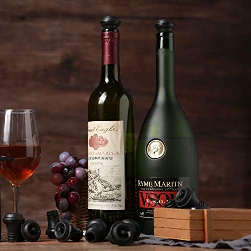 24 Pcs Wine Vacuum Stoppers - Rubber Bottle Savers to Preserve Flavor