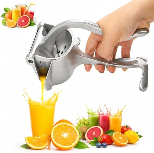 Bar Juicer, Silver Aluminum Alloy Handheld Citrus Press, 8 inch