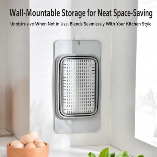 Monozuki Collapsible Colander – Space Saving Silicone Kitchen