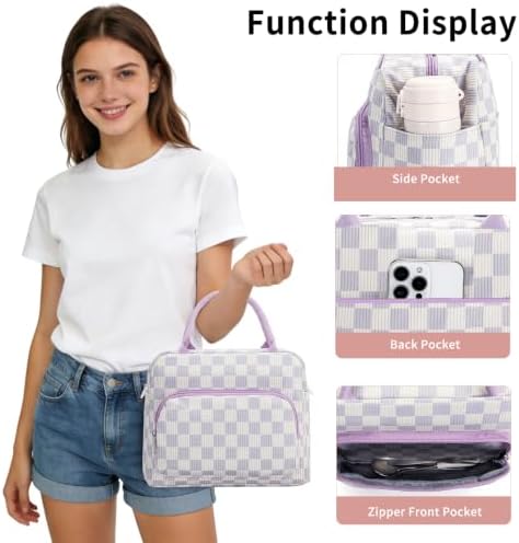 GASSDA Lunch Box for Women Insulated Lunch Bag Women Adult Cute Lunch