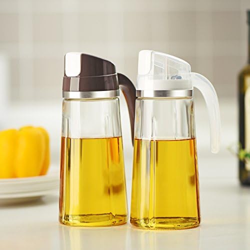 Marbrasse Oil Dispenser for Kitchen, 20 OZ /600ml Leakproof Glass Oil Bottle - Image 7