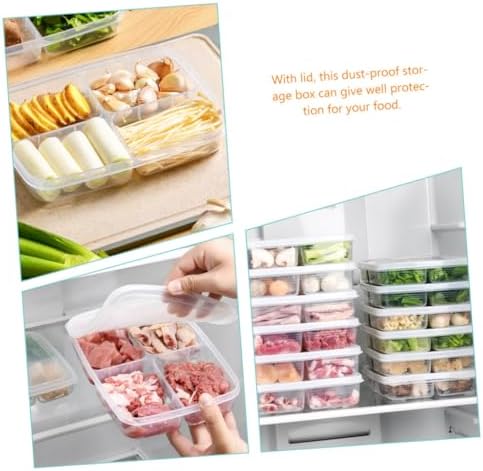 VANZACK 2 Pack Divided Food Storage Containers with Lids, PP