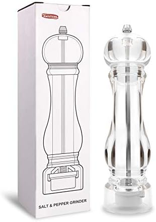 Salt Pepper Grinder Mill Arcylic,the Best Peppercorn Grinder with