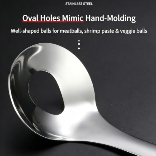 3 Set Stainless Steel Meatball Maker Spoon - 2-in-1 Set, 304