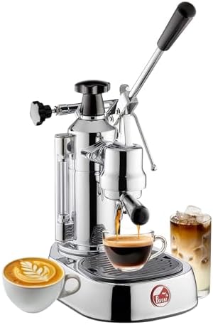 La Pavoni EPC-8 Europiccola Lever Espresso Machine, Chrome and Silver
