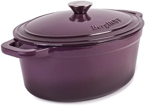 Berghoff 5Pc Enameled Cast Iron Cookware Set, Purple Pots & Pans
