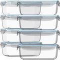 Razab 16 Pc 30 Oz Glass Meal Prep Containers
