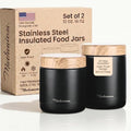 Modaniam Stainless Steel Insulated Food Jar Set of 2 (16oz + 12oz)