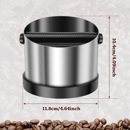 Knock Box Espresso Accessories, Shock-Absorbent Barista Style Coffee