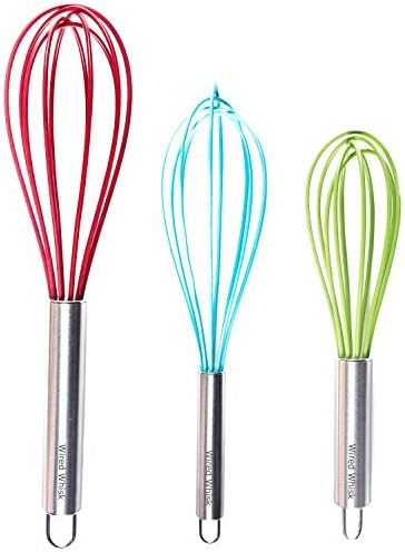 Silicone Whisk Set of 3 by Wired+Whisk