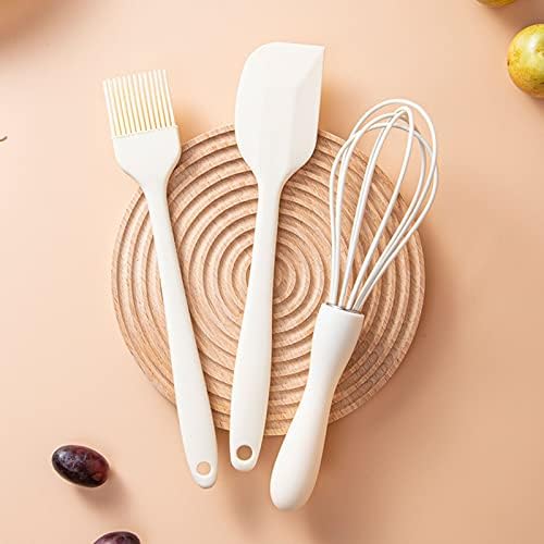 Silicone Spatula Set Food Grade with Pastry Brush and Whisk, Nonstick