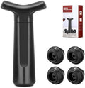 Wine Stopper, Wine Saver Vacuum Pump with 4 Reusable Stoppers, Wine