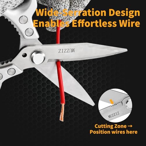 Heavy Duty Scissors,All Purpose Utility Scissors,Stainless Steel Blade