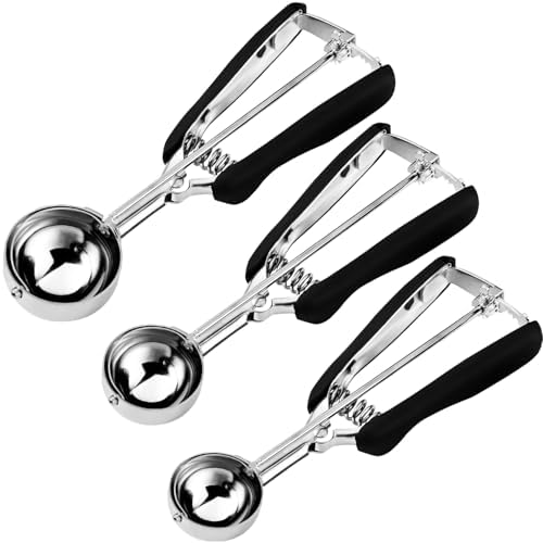HOMURE H Cookie Scoop Set, Include 1 Tbsp/2 Tbsp/3 Tbsp, Cookie Dough