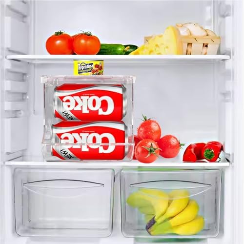 euoloar 2 Pack Soda Can Organizer, Holds 12 Cans Each