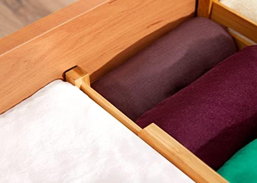 RoyalHouse Adjustable Bamboo Drawer Dividers Organizers, Expandable