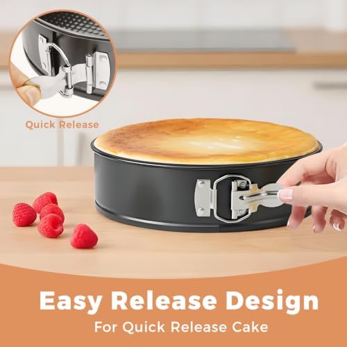 Springform Pan 9 Inch Spring Form Pan for Cheesecake with Protector